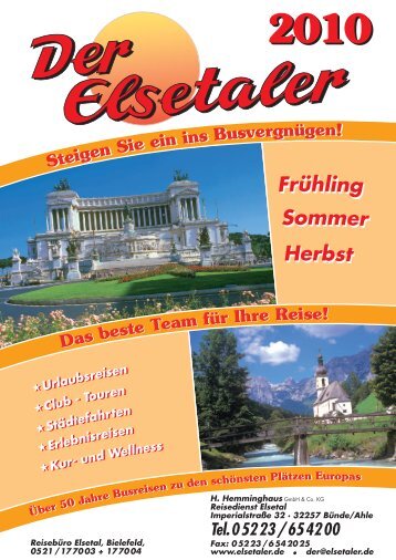 Städtereisen - Der Elsetaler