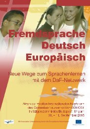 Fremdsprache Deutsch Europäisch - DaF Netzwerk