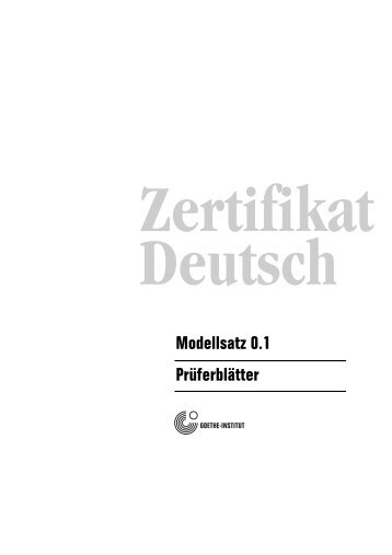 Modellsatz 0.1 Prüferblätter - Gazeta.pl