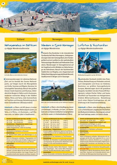 Katalog Gruppenreisen 2012 - Lupe Reisen