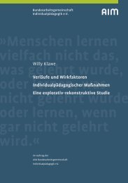 Qualitative Evaluationsstudie zur Individualpädagogik - down-up