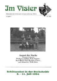 Schützenfest in der Bocksheide 8. -11. Juli 1994 - Schützenverein ...