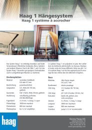 Haag 1 Hängesystem - Georg Haag AG