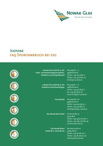 Isopane faq Spontanbruch bei esg - Nowak Glas