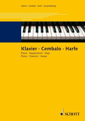 Klavier · Cembalo · Harfe - Schott Music