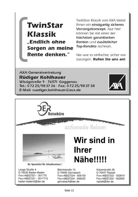 Ausgabe Juni 2011 Werbung - FVR News