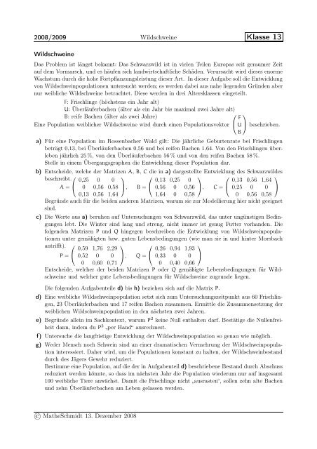 Klasse 13 - MatheSchmidt