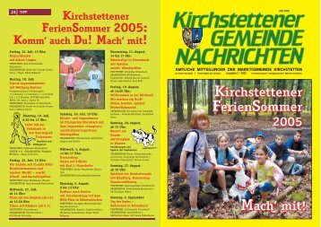 Gemeindezeitung, 2. Quartal 2005 - Marktgemeinde Kirchstetten