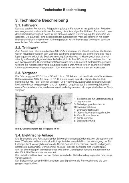 4. Betriebsanleitung für Simson-Fahrzeuge