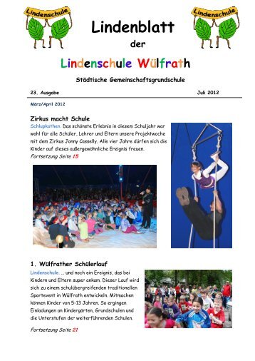 Sommerferien - Lindenschule Wülfrath