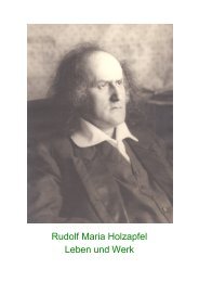 Rudolf Maria Holzapfel Leben und Werk