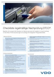 Checkliste regelmäßige Nachprüfung DTCO®. - Gleichauf GmbH