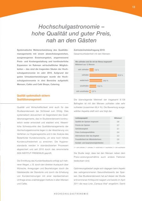 Geschäftsbericht 2010 - Studierendenwerk Hamburg