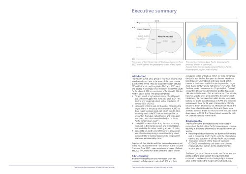 The Marine Environment of the Pitcairn Islands - Pew Environment ...