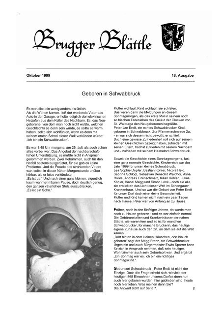 Geboren In Schwabbruck