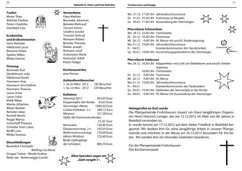 Pfarrbrief 21.12.2012