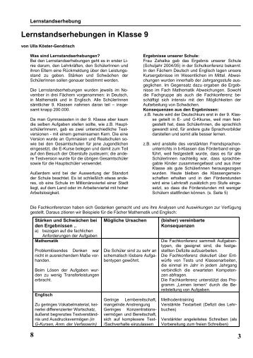Seite 8-9 Lernstandserhebungen - Willy Brandt Gesamtschule ...