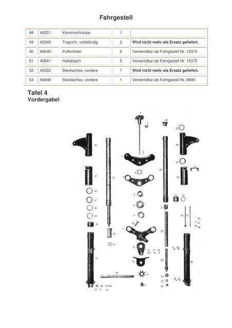 Ersatzteilkatalog Motorrad Simson AWO - 425