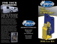 for your motorhome - MOR/ryde International