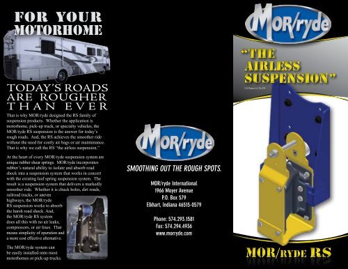 for your motorhome - MOR/ryde International