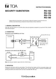PROGRAM TIMER TT-104B - TOA Electronics