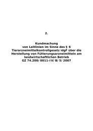 2. Dokumentation der Herstellung von Fütterungsarzneimitteln pro