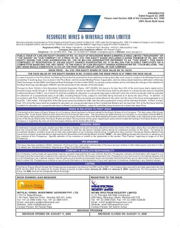 Ozforex group limited prospectus