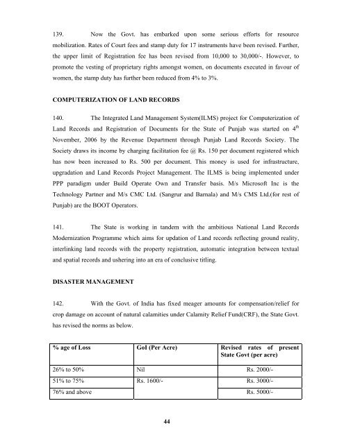 Monitorable Targets For 11 - Punjab State Planning Board