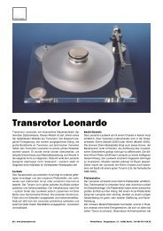 Transrotor Leonardo - PhonoPhono