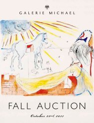 FALL AUCTION - Galerie Michael
