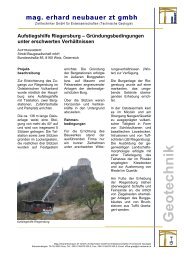 Geotechnik - Ziviltechniker Mag. Erhard Neubauer