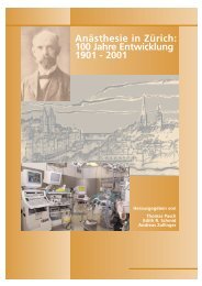100 Jahre Entwicklung 1901 - UniversitätsSpital Zürich