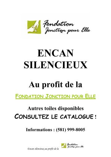 ENCAN SILENCIEUX - La Jonction pour Elle