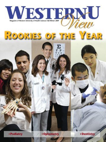 ROOKIES OF THE YEAR - Western University of Health Sciences