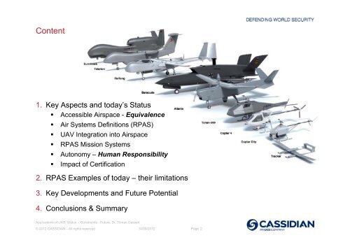 Applications of UAS - ILA