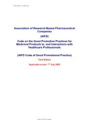 Association of Research-Based Pharmaceutical Companies ... - IFPMA