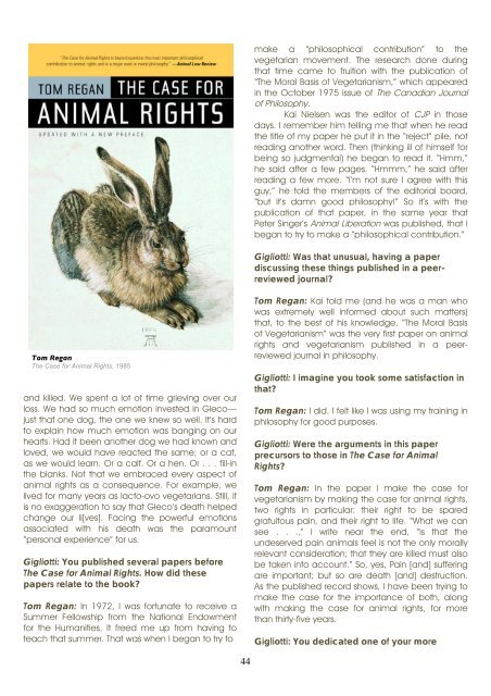 Animal Wrongs and Rights - Antennae The Journal of Nature in ...