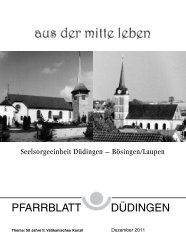 Dezember 2011 - Pfarrei Düdingen