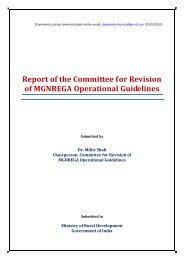 Report of the Committee for Revision of MGNREGA - National Rural ...