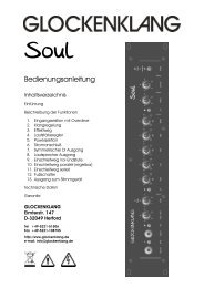 GL Soul Bedienungsanleitung - glockenklang