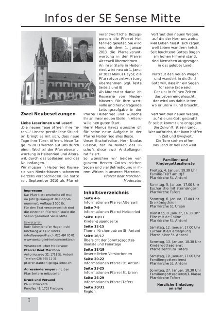 Pfarrblatt Januar 2013