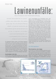 Lawinenunfälle - das 1x1 der Kameradenrettung - Bergpunkt