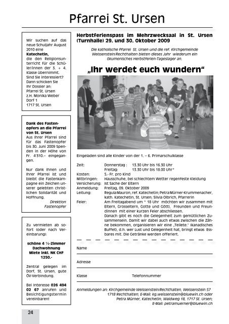 Pfarrblatt Oktober 2009 (pdf 8 mb)