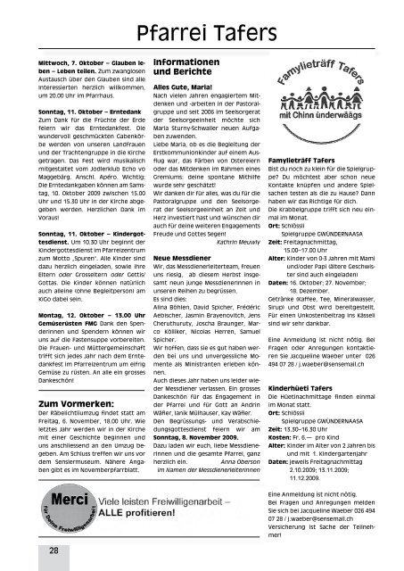 Pfarrblatt Oktober 2009 (pdf 8 mb)