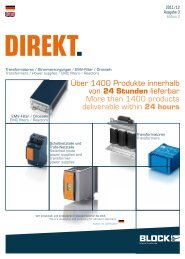 24 Stunden - BLOCK Transformatoren-Elektronik GmbH