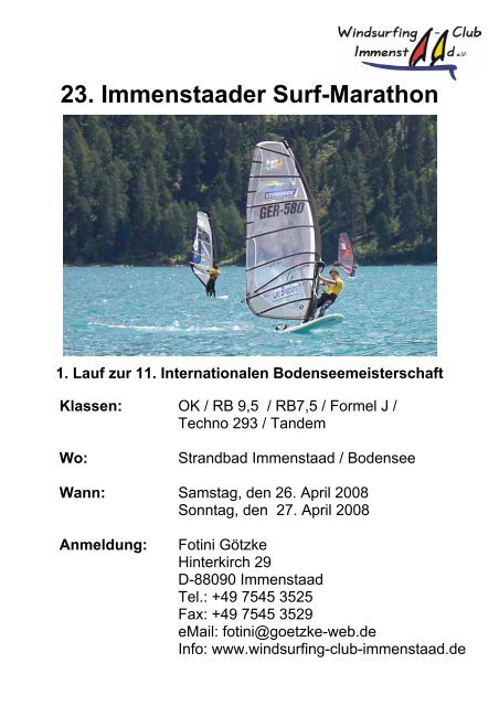 11. Internationale Bodenseemeisterschaft 2008