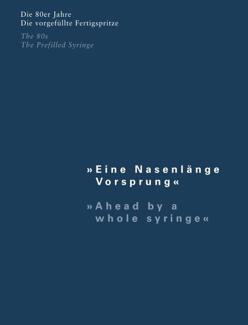 Von der Apotheke zum Weltmarktführer - Vetter im ... - Vetter Pharma