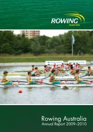 Rowing Australia Annual Report 2009-2010 - Australian Sports