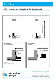 Edelstahl-Sicherheitstüre WK 3, einflügelig - Elementbau Glogger