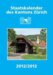 Bezirke (PDF, 48 Seiten, 194 kB) - Kanton Zürich